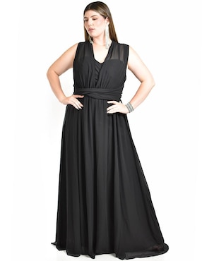Vestido maxi de fiesta Roman Fashion escote corazón