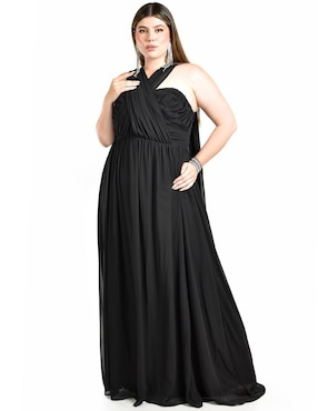 Vestido maxi de fiesta Roman Fashion escote corazón