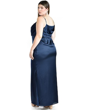 Vestido maxi de fiesta Roman Fashion escote cuadrado