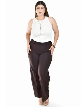Pantalón de vestir Roman Fashion regular para mujer