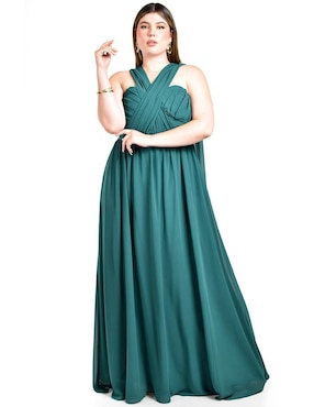 Vestido maxi de fiesta Roman Fashion escote corazón
