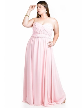 Vestido maxi de fiesta Roman Fashion escote corazón