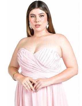 Vestido maxi de fiesta Roman Fashion escote corazón