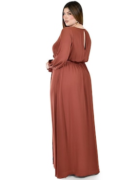 Vestido maxi de fiesta Roman Fashion escote V
