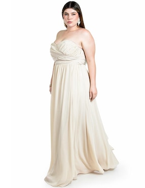 Vestido maxi de fiesta Roman Fashion escote corazón