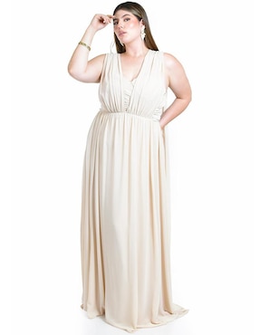 Vestido maxi de fiesta Roman Fashion escote corazón