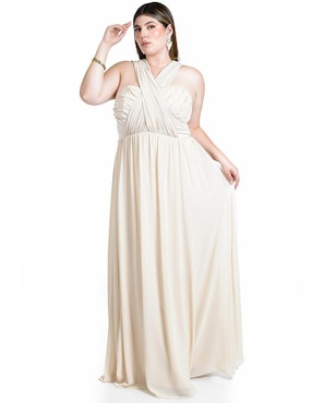 Vestido maxi de fiesta Roman Fashion escote corazón