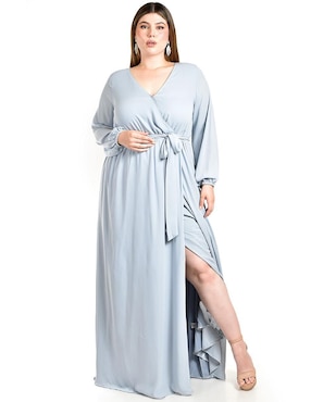 Vestido maxi de fiesta Roman Fashion escote V