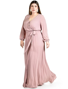 Vestido maxi de fiesta Roman Fashion escote V