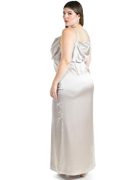 Vestido maxi de fiesta Roman Fashion escote cuadrado