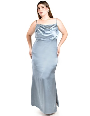 Vestido maxi de fiesta Roman Fashion escote cuadrado