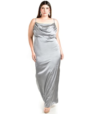 Vestido maxi de fiesta Roman Fashion escote cuadrado