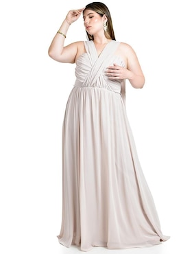 Vestido maxi de fiesta Roman Fashion escote corazón