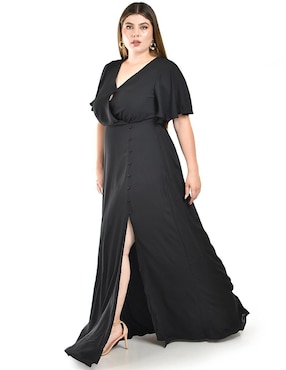 Vestido maxi de fiesta Roman Fashion escote V