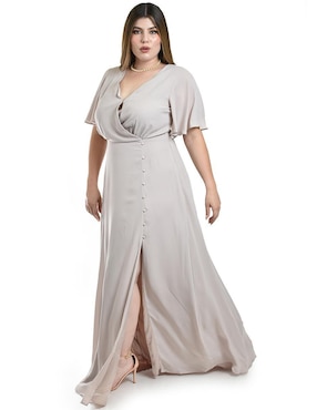 Vestido maxi de fiesta Roman Fashion escote V