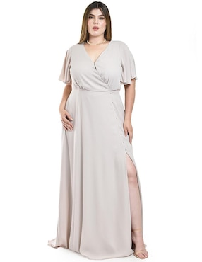 Vestido maxi de fiesta Roman Fashion escote V