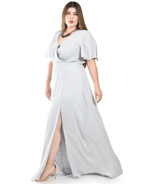 Vestido maxi de fiesta Roman Fashion escote V