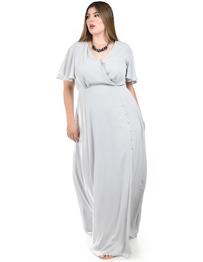 Vestido maxi de fiesta Roman Fashion escote V