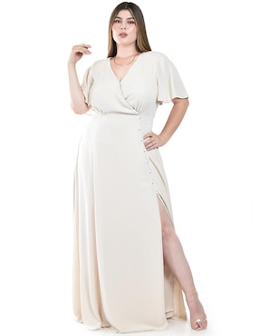 Vestido maxi de fiesta Roman Fashion escote V