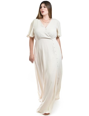 Vestido maxi de fiesta Roman Fashion escote V