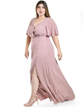 Vestido maxi de fiesta Roman Fashion escote V