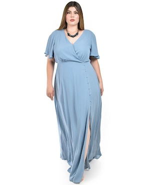 Vestido maxi de fiesta Roman Fashion escote V