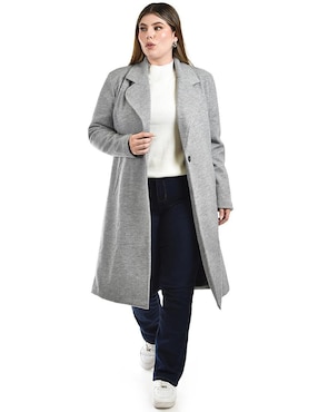 Abrigo Roman Fashion abierto para mujer