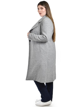 Abrigo Roman Fashion abierto para mujer