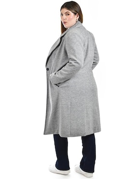 Abrigo Roman Fashion abierto para mujer