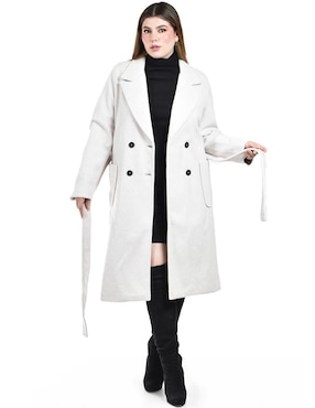 Abrigo Roman Fashion abierto para mujer
