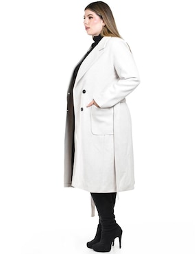 Abrigo Roman Fashion abierto para mujer