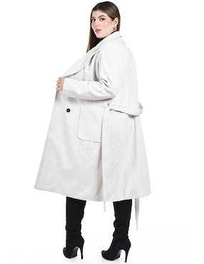 Abrigo Roman Fashion abierto para mujer