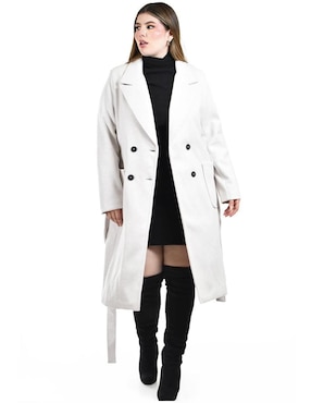 Abrigo Roman Fashion abierto para mujer