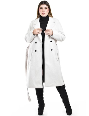 Abrigo Roman Fashion abierto para mujer