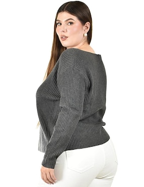 Suéter Roman Fashion cuello ojal para mujer