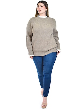 Suéter Roman Fashion cuello redondo para mujer