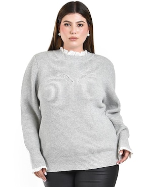 Suéter Roman Fashion cuello redondo para mujer