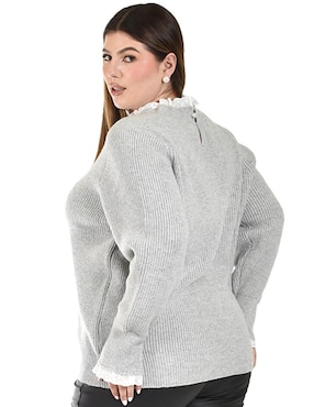 Suéter Roman Fashion cuello redondo para mujer