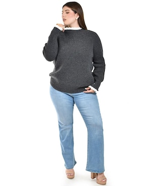 Suéter Roman Fashion cuello redondo para mujer