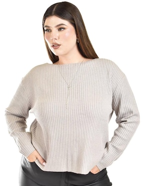 Suéter Roman Fashion cuello ojal para mujer