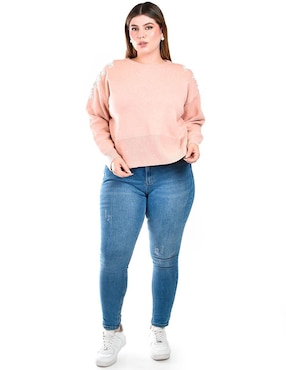 Suéter Roman Fashion cuello redondo para mujer