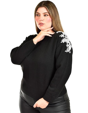 Suéter Roman Fashion cuello redondo para mujer