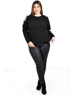 Suéter Roman Fashion cuello redondo para mujer