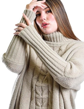 Suéter Roman Fashion cuello tortuga para mujer