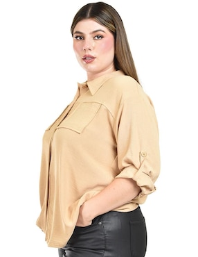 Blusa Roman Fashion manga 3/4 para mujer