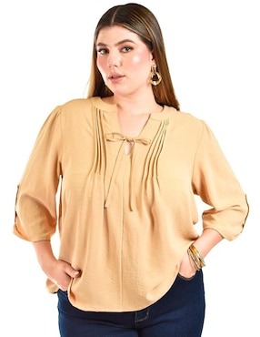 Blusa Roman Fashion manga 3/4 para mujer