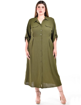 Vestido midi casual Roman Fashion para mujer