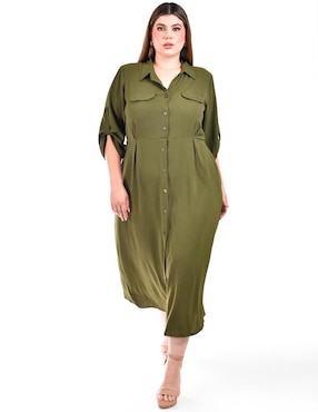 Vestido midi casual Roman Fashion para mujer