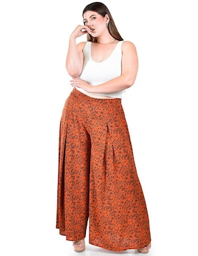 Pantalón plisado Roman Fashion amplio para mujer