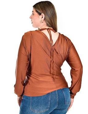 Blusa Roman Fashion manga larga para mujer